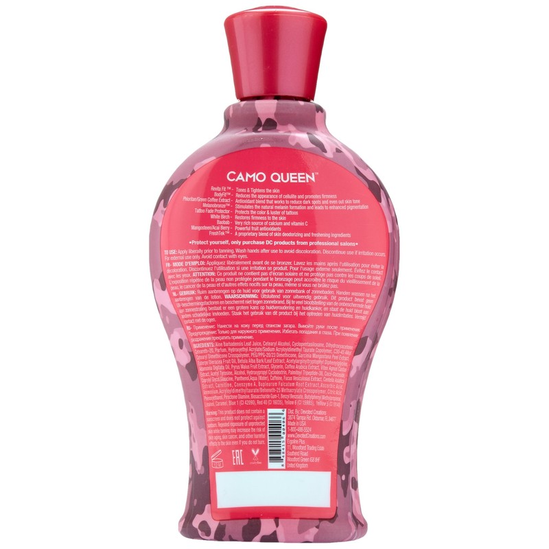 Devoted Creations Camo Queen Bronzing Lotion, 12.25 Fluid Ounce