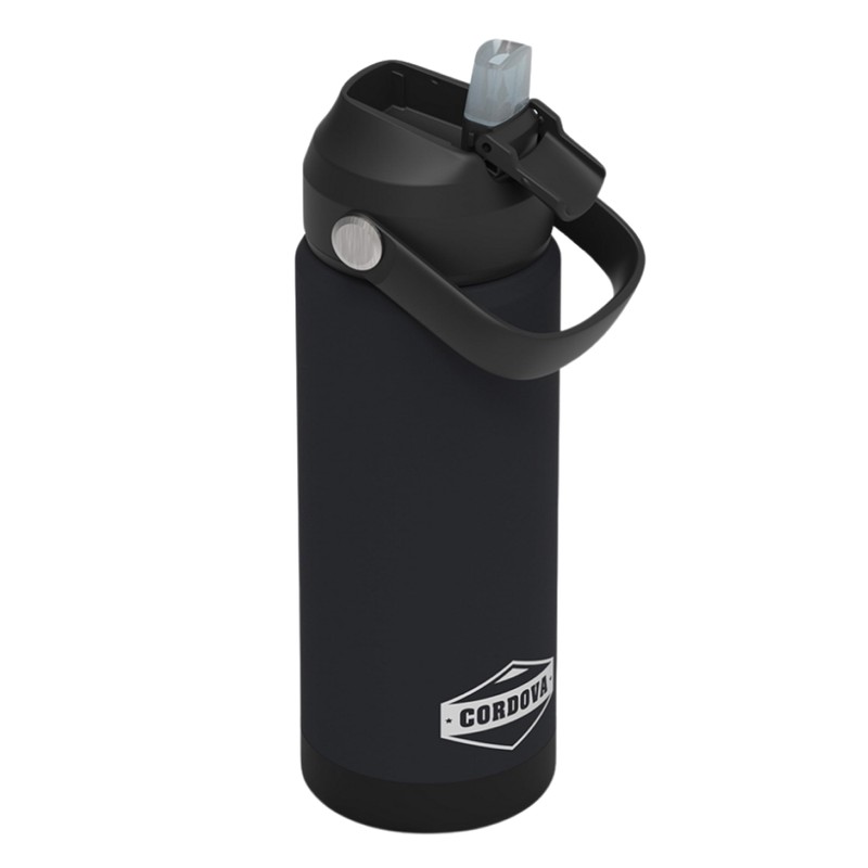 Cordova Outdoors Trailhead Class Water Bottle, Obsidian, 18 oz