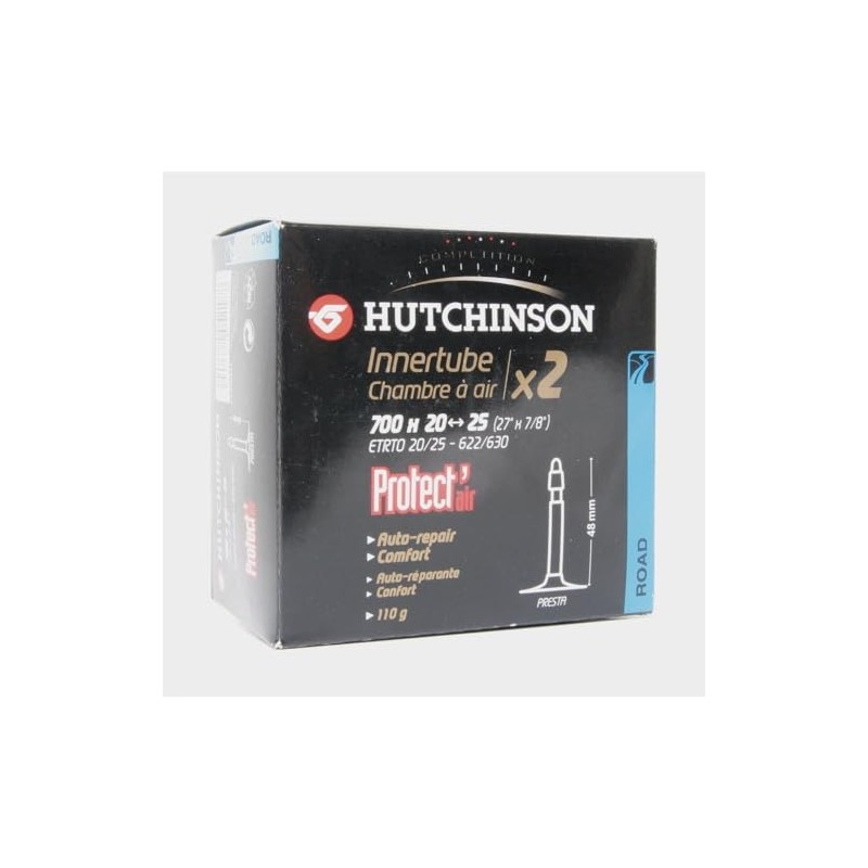 Hutchinson N/A, unisex adult Air chamber, Black, 700 x 37-50