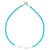C·QUAN CHI Women Heishi Beach Necklace Beads Statement Necklace Colourful