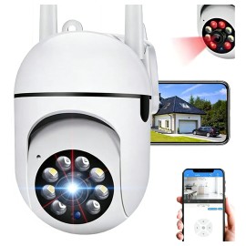 Jooan Cámara De Seguridad Exterior 360° Visión Nocturna Ai