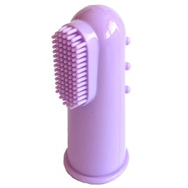 Baby Finger Toothbrushes Teething Brush Toddler Clean Teeth Soft Bristles Dental Oral Hygiene Case (Lilac)