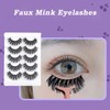 AKARABEAUTYLASHES 5 Pairs Wispy Lashes, Faux Mink, Natural Look, Fluffy