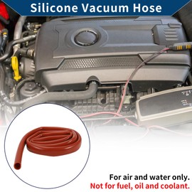 Hihaha Silicone Vacuum Tubing Hose Automotive Vacuum Line High Temperature 5Ft 13/16" 20mm ID 2.5mm Thickness 1 Pcs Red