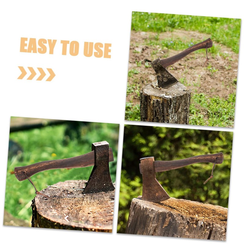 Abaodam 2Pcs Wooden Axe Replacement Handle Durable Ergonomic Grip for