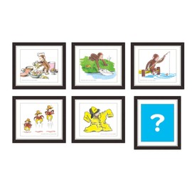 Toshin Pack Curious George Frame Magnet (Curious George Vol.1) CG-GM501