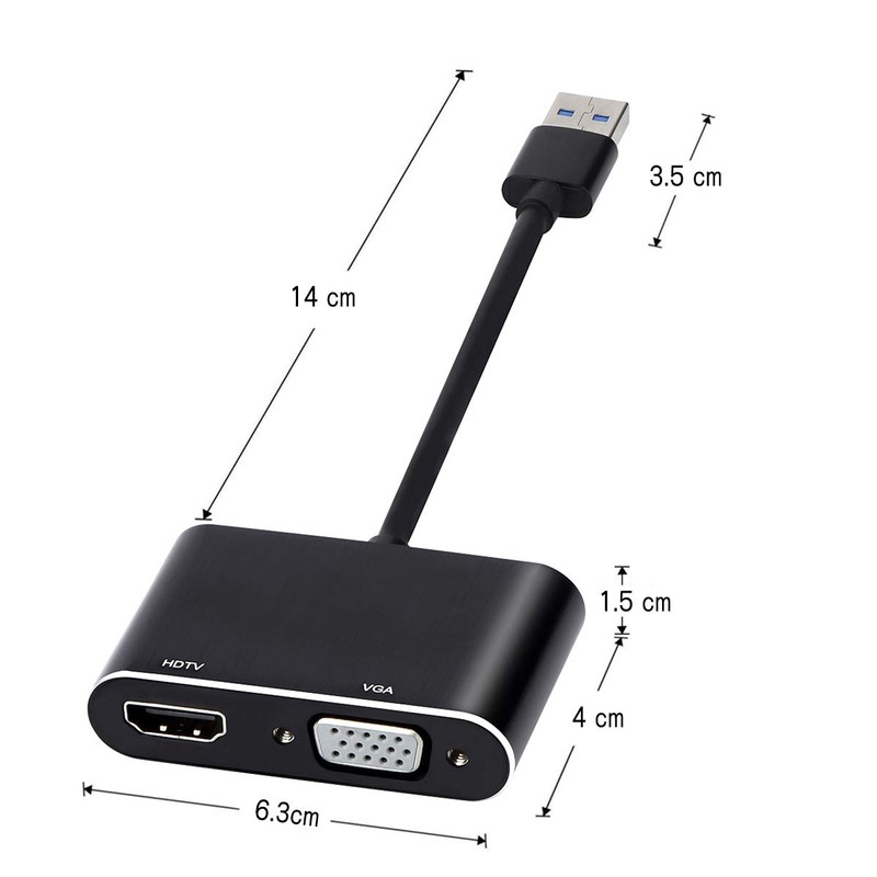 USB to HDMI VGA Adapter USB 3.0 to HDMI Converter