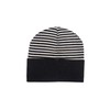 A | X ARMANI EXCHANGE Women's Striped Beanie Hat, Black/Iso