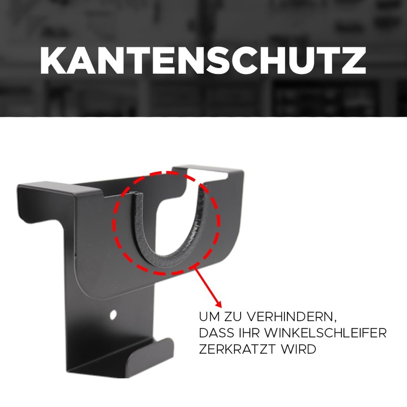 Wall Bracket for Angle Grinder - Flex Bracket, Universal Holder