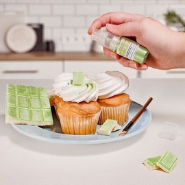 Bakell Luster Dust - Neon Green (4g 1x Jar) | Edible Powder for Cakes