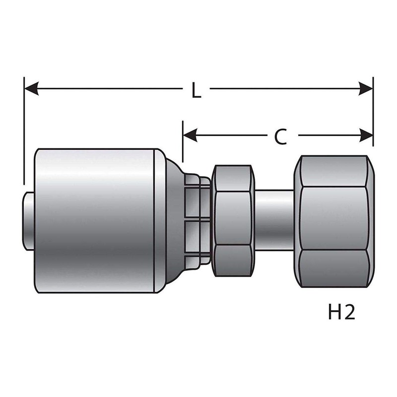 Gates G25720-0812 Hydraulic Coupling
