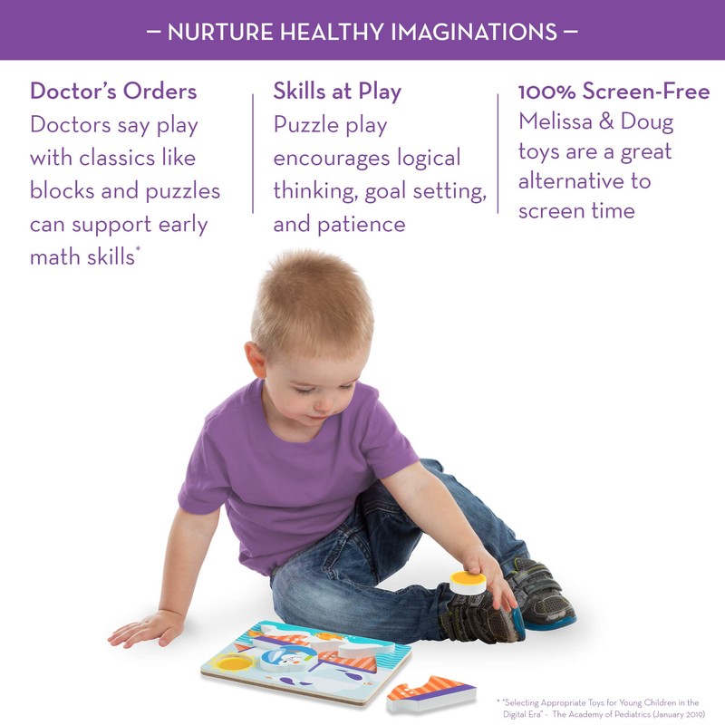 Melissa & Doug Jigsaw Puzzle Set – Vehicles