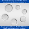 Universal Plugs, Pack of 2, White, Diameter 40 to 36.5