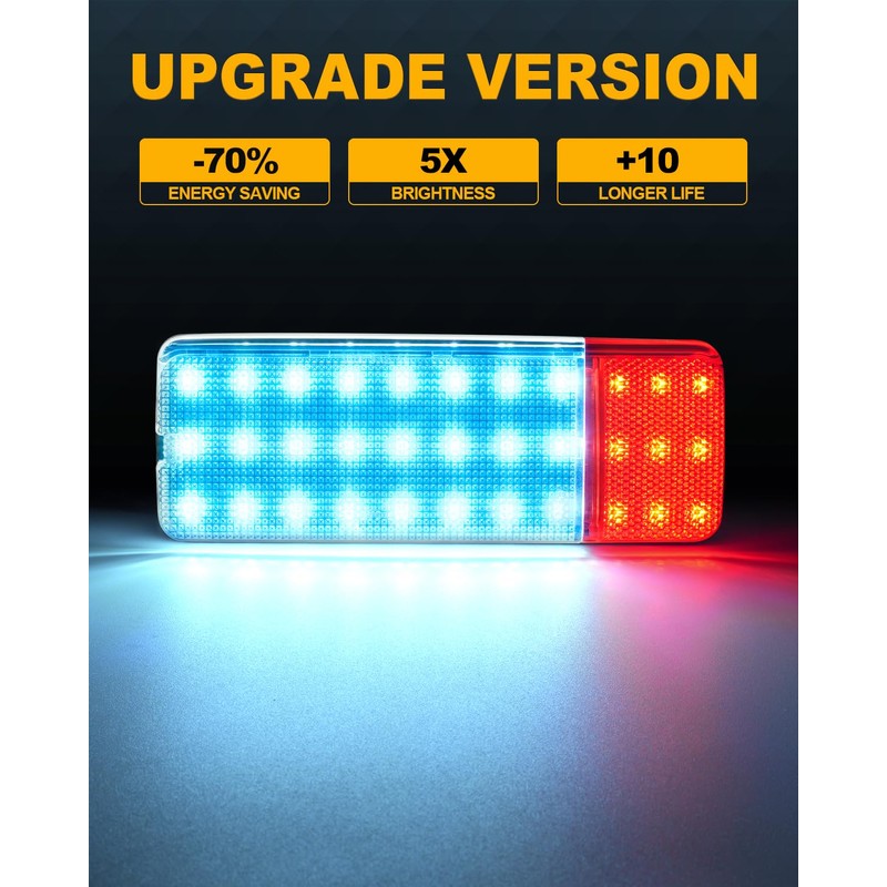 NEIFILES LED Interior Door Panel Lights Reflector Courtesy Light Compatible