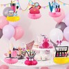 Qpout 9 Pieces Spa Honeycomb Centerpieces, 3D Cosmetics Table Decorations
