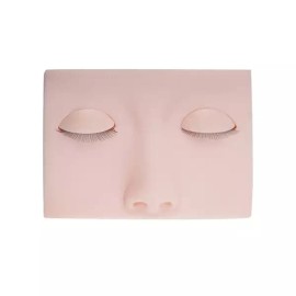 Joeyoung 연습판 화장연습 눈썹 마네킹속눈썹 눈꺼풀 반영구재료 메이크업 반영구 연장 고무판 Practice Makeup Eyebrow Mannequin Eyelashes Eyelid Semi-Permanent Material Makeup Semi-Permanent Extension Rubber Plate [Sandy skin color]