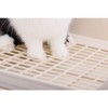 RUBYHOME Oversize Rabbit Litter Box with Drawer, Corner Toilet Box