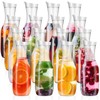 Skylety 16 Pcs Clear Water Carafe with Flip Top Lid,