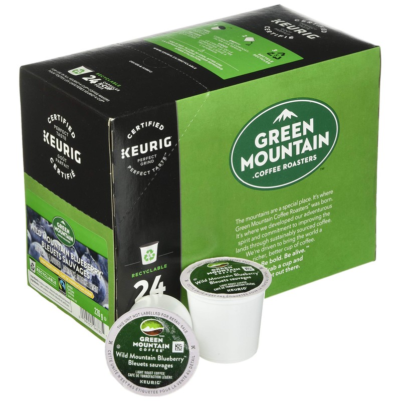 Green Mountain Wild Mountain Blueberry, 24-Count,0.33 Oz EA Net Wt.