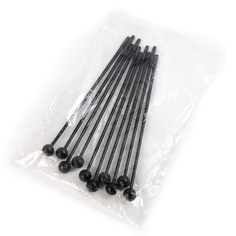 Framendino, 10 Pack Plastic Bell Mallets Solid Drum Percussion Sticks