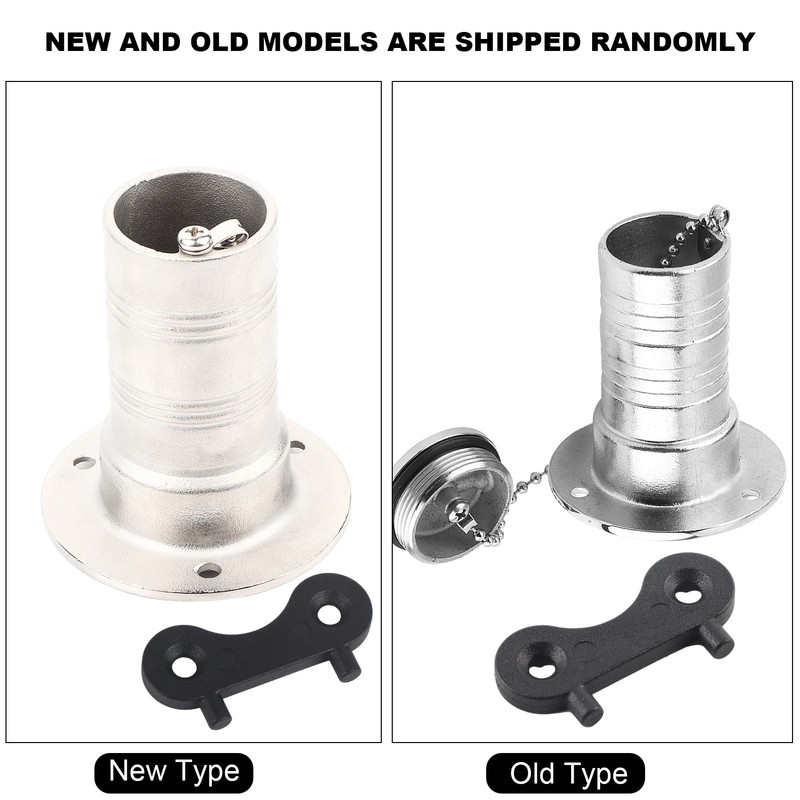 316 Stainless Steel 1.5in Boat Deck Fill Filler Water Tank