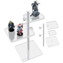 Byhoo DND Flying Miniatures Combat Risers, Adjustable Acrylic Platforms & Flight Stands for Epic Battles, Versatile DND Miniatures Display Risers, Essential DM Supplies & RPG Accessories