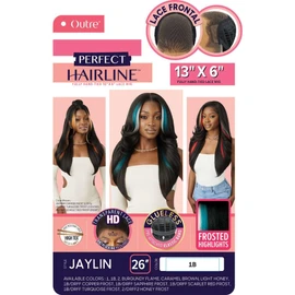 Outre Lace Front Wig - Perfect Hair Line 13X6 - Jaylin (JET BLACK 1)