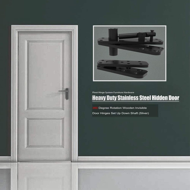 FRMSAET Heavy Duty Stainless Steel Hidden Door Pivot Hinge System