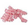 Current Red & White Fabric Curly Bows - 7" Each,