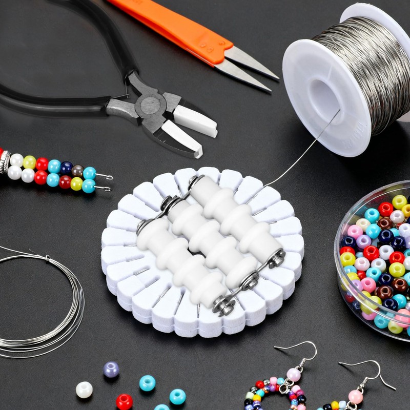 Jewelry Wire Straightener and Nylon Pliers, Durable Soft Jaw Jewelry