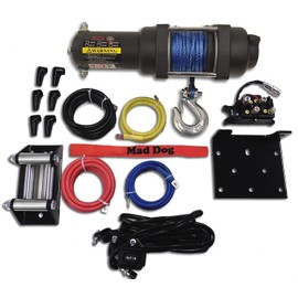 Mad Dog 3500 lb Winch Mount Combo Can-Am w/Synthetic Rope Outlander L 450 500 570 MAX '15-16