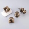 STARPY Antique Brass Door Knob Interior with Non Locking for