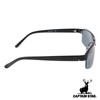 Captain Stag CS-002-1-EH-72 Men's Sunglasses with Sunglasses Case, Metal Frame,
