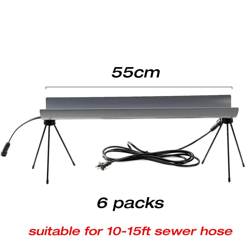H&G Lifestyles Heated Sewer Hose Support for RV, Stainless Steel