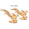 Golden Phoenix Incense Holder Figurine Phoenix Good Luck Decoration (pont