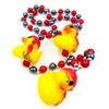 Gasparilla Pirate Rubber Duck Set Mardi Gras Bead Necklace Spring