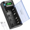 ENEGON Cargador de Pilas para Ni-MH Ni-CD de C, D,
