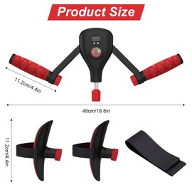 Thigh Trainer, Pelvic Floor Trainer for Men and Women, Adjustable Angle Strength, Multifunction Leg Trainer with Intelligent Counting, Fitness Equipment at Home, Hip Training, Arm Training, Leg