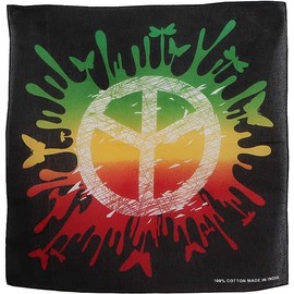 Motique Accessories Peace Sign Bandana