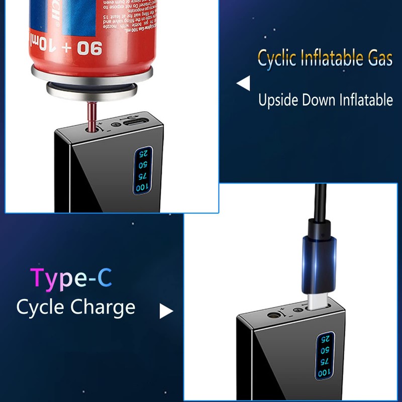 Arc Lighter and Butane Torch - 2 in 1 Refillable