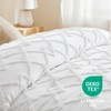 Bedsure Boho Comforter Set King - White Tufted King Size
