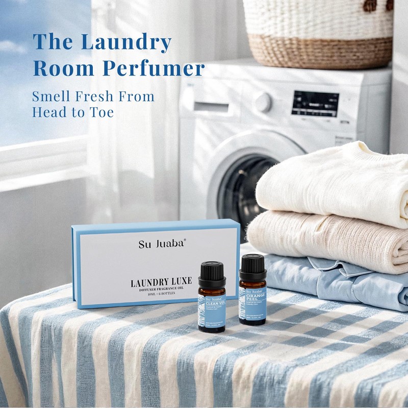 Laundry Fragrance Oil Set, Long-Lasting Scent for Dryer Balls 10ml