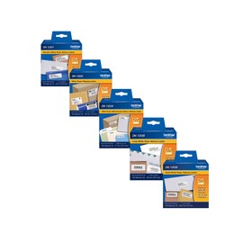 Brother DK Labels Shipping Variety Pack (DK1201 DK1202 DK1204 DK1208 DK1209)