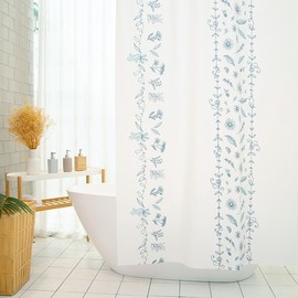 Heimish Bathroom Fabric Waterproof Shower Curtain / 헤이미쉬 욕실 패브릭 방수 샤워커튼