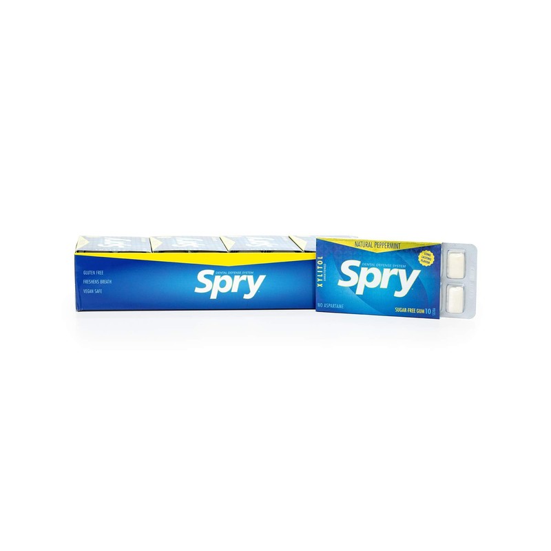 Spry Fresh Natural Xylitol Chewing Gum Dental Defense System -