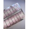 Zaubernägel4Home Nail Wraps, Pack of 16, Baby Boomer Pink Glitter