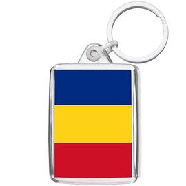 Pixly® Romania Flag Keyring Key Fob Country Keychain Keepsake Romanian Souvenir Gift