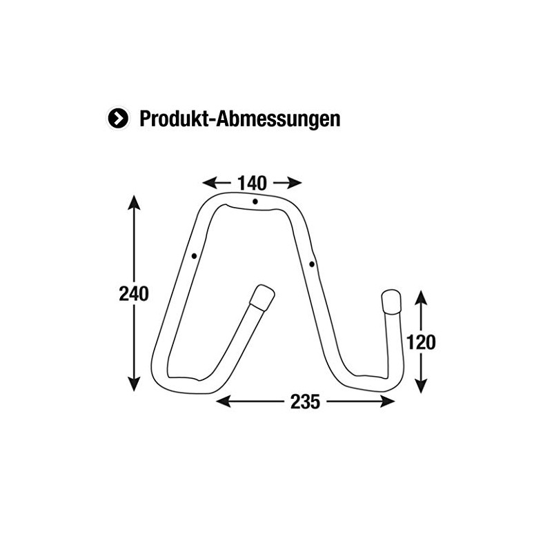 Connex DY222015 Wall Hook 240 x 235 x 140 x