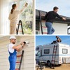 Telescoping Ladder 14.5 FT A Frame, Extension Multi-Purpose with Balance