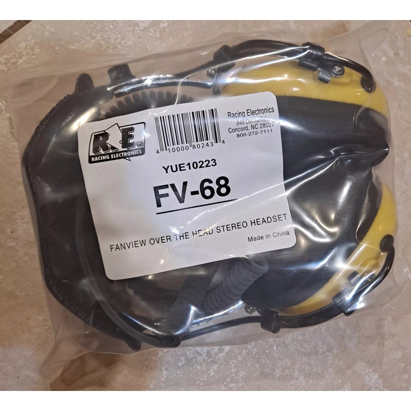 Racing Electronics Lot Of 10 FV-68 Racing Headsets RE Electronics